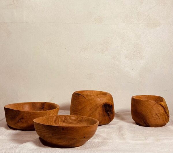 Turned Oak Bowl